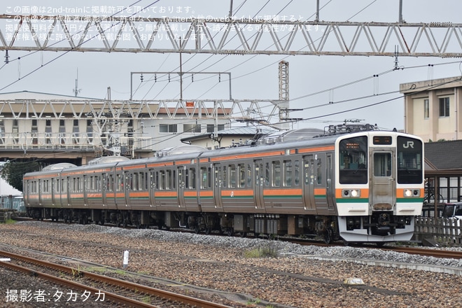 【JR東】211系A33編成が延命工事を実施の上、大宮総合車両ベース出場回送を不明で撮影した写真