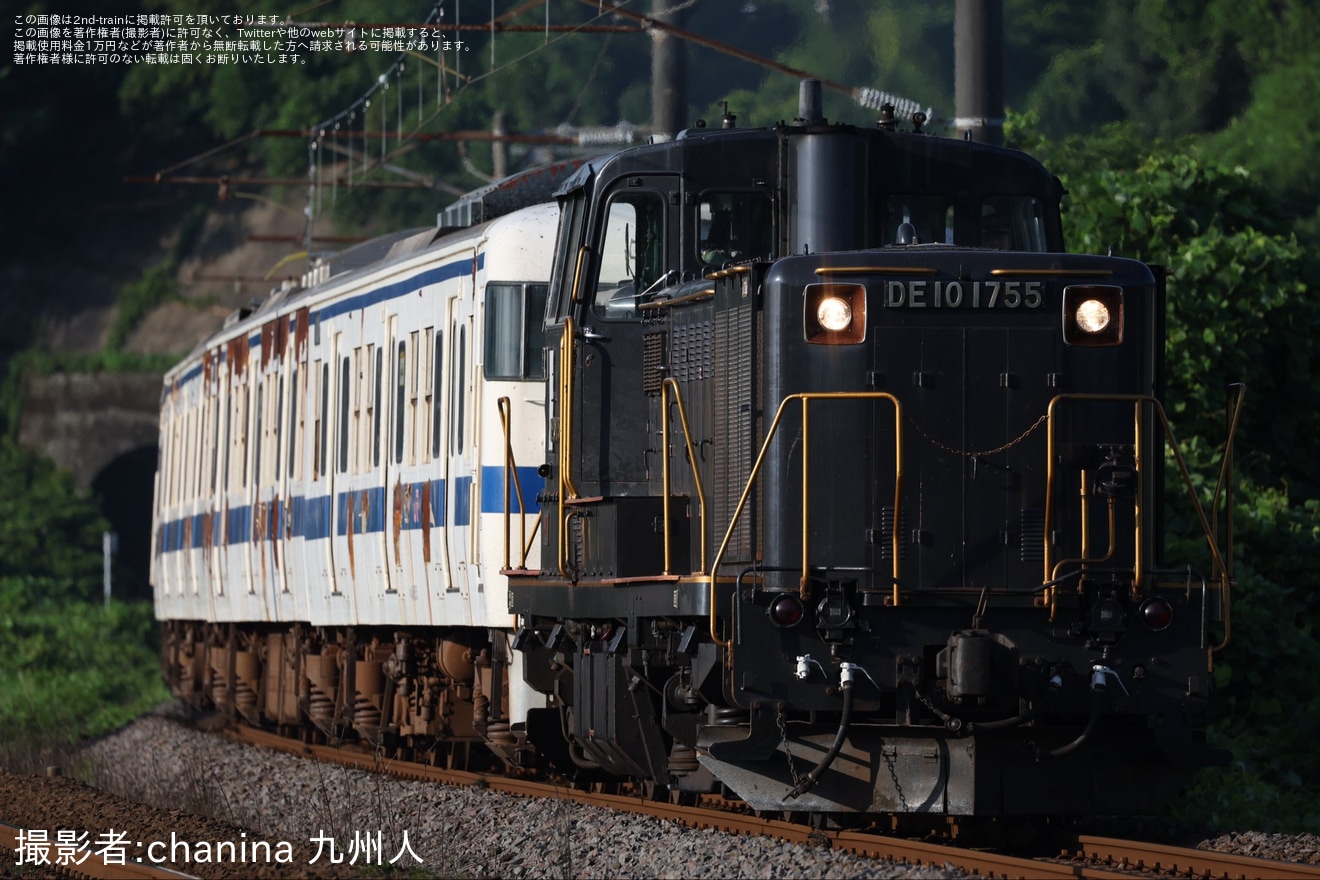 【JR九】415系FK-515編成が小倉総合車両センターへ廃車配給の拡大写真