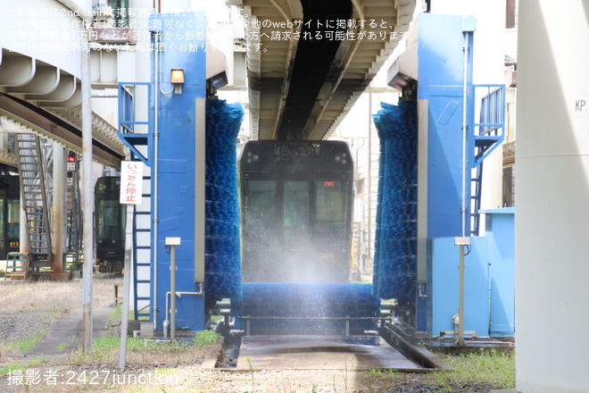 【山万】「千葉都市モノレール X 新交通システム「山万ユーカリが丘線」2社コラボツアー!貸切列車乗車と車両基地見学」ツアーが催行を不明で撮影した写真