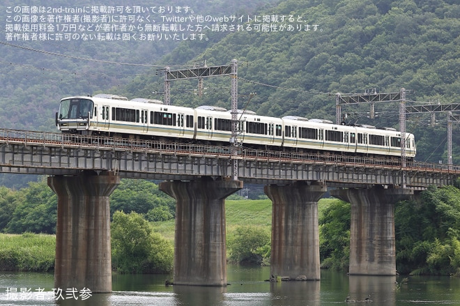 【JR西】221系NA434編成が下関総合車両所本所へ入場回送（1枚目）