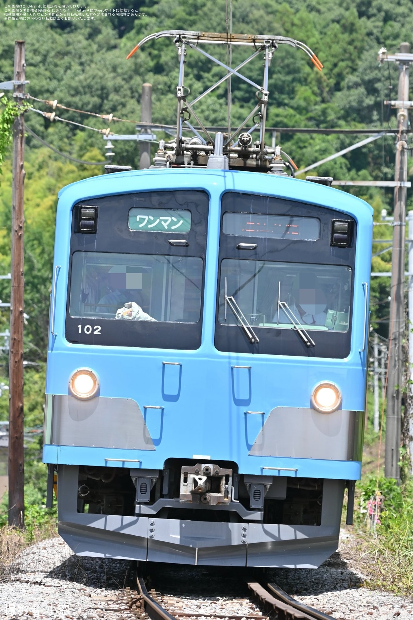 【近江】100形102Fが約2年ぶりに定期運用復帰の拡大写真