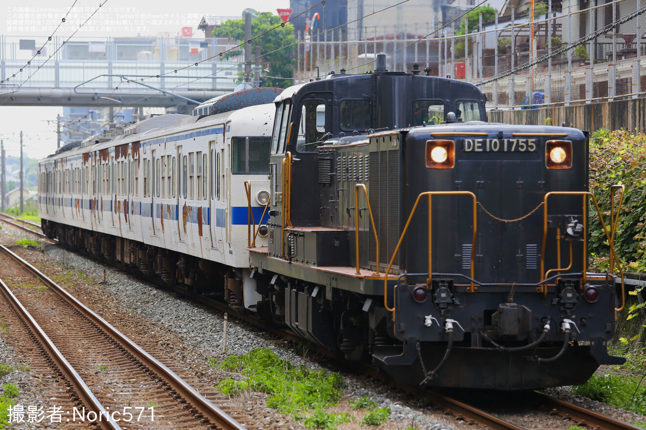 【JR九】415系FK-515編成が小倉総合車両センターへ廃車配給の拡大写真