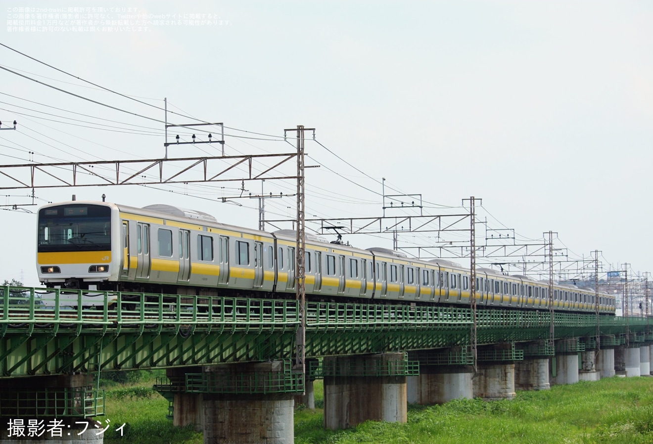 【JR東】E231系ミツA529編成 大宮総合車両ベース入場回送の拡大写真