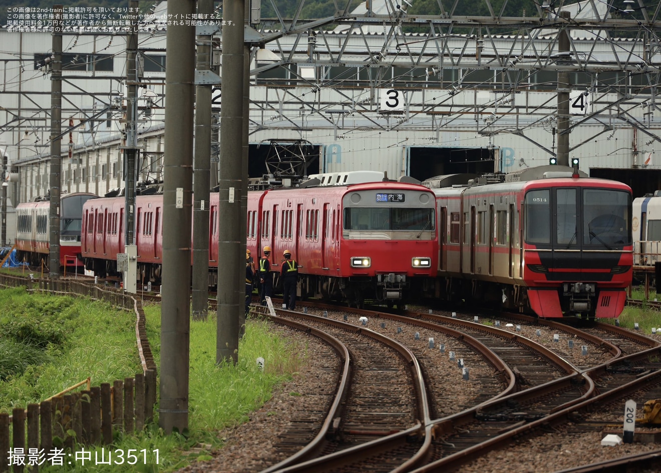 【名鉄】6500系6517Fの前照灯位置が変更されLED化の拡大写真
