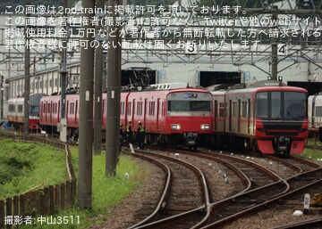 【名鉄】6500系6517Fの前照灯位置が変更されLED化