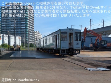 【JR東】キハ111-204＋キハ112-204が郡山総合車両ベースで解体