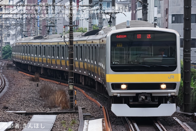 【JR東】E231系ミツB11編成東京総合車両ベース入場回送を不明で撮影した写真