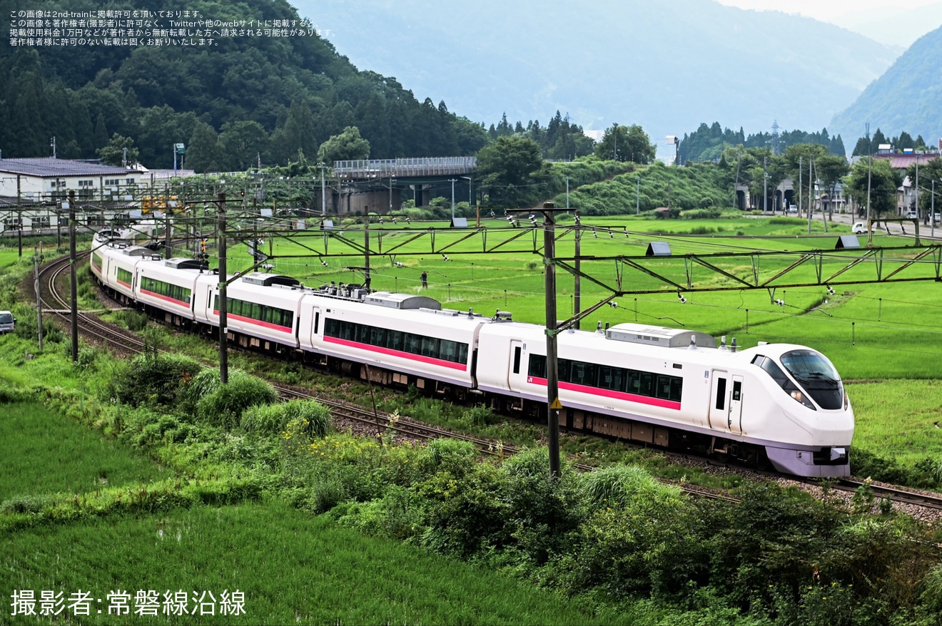 【JR東】E657系K16編成がハンドル訓練を終えて返却回送の拡大写真