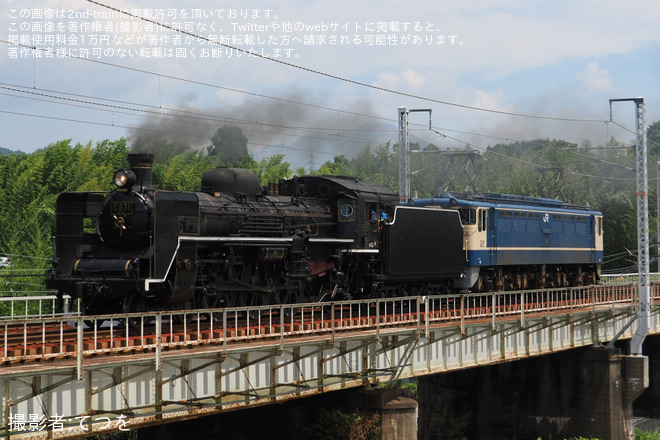 【JR西】C57-1本線試運転を河毛～高月間で撮影した写真