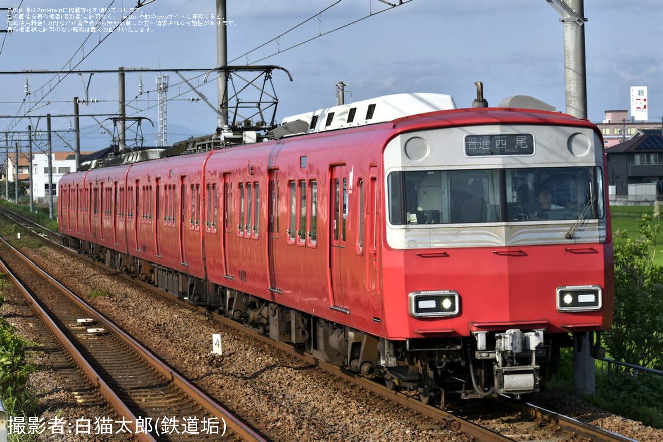【名鉄】6500系6517Fがライト換装後初営業運転の拡大写真
