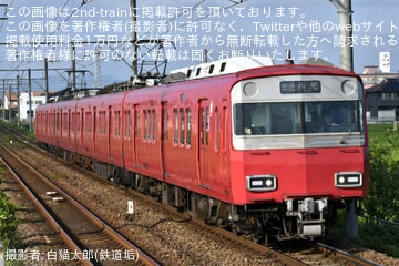 【名鉄】6500系6517Fがライト換装後初営業運転