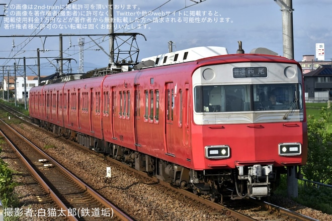 【名鉄】6500系6517Fがライト換装後初営業運転（1枚目）