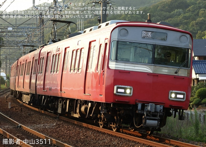 【名鉄】6500系6517Fが舞木検査場を出場し回送を不明で撮影した写真