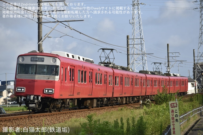 【名鉄】6500系6517Fがライト換装後初営業運転（2枚目）