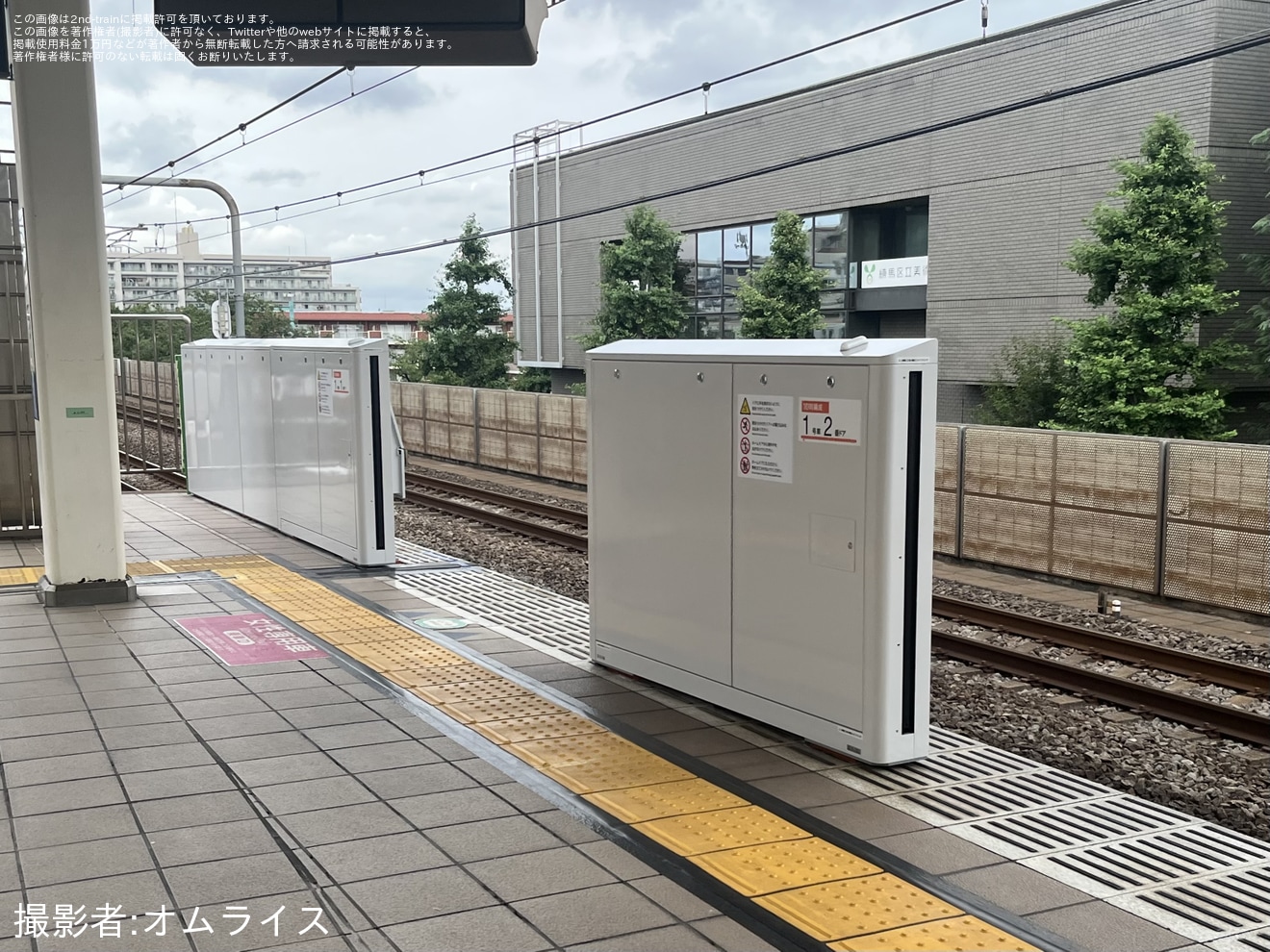 【西武】中村橋駅2番ホームに ホームドア設置の拡大写真