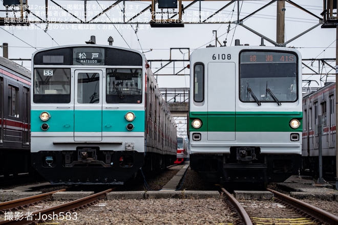 をデポック車両基地で撮影した写真