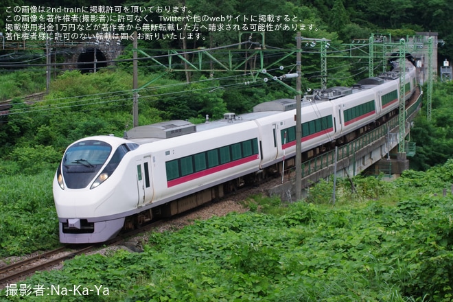 【JR東】E657系K14編成が訓練に伴い新潟地区へ回送を不明で撮影した写真