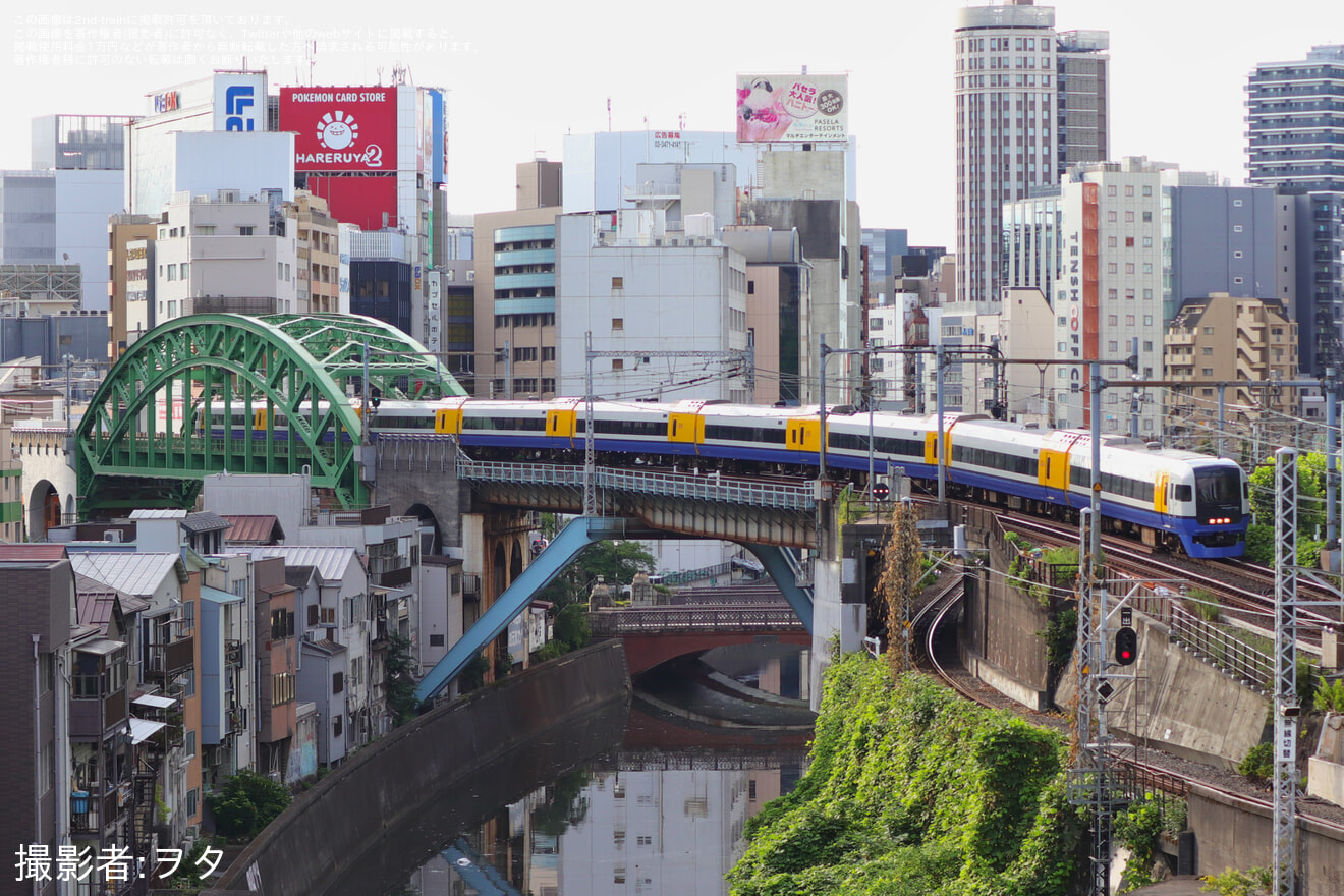 【JR東】255系マリBe-03編成を使用した臨時特急「新宿わかしお1号・2号」運転(2026年7月) の拡大写真