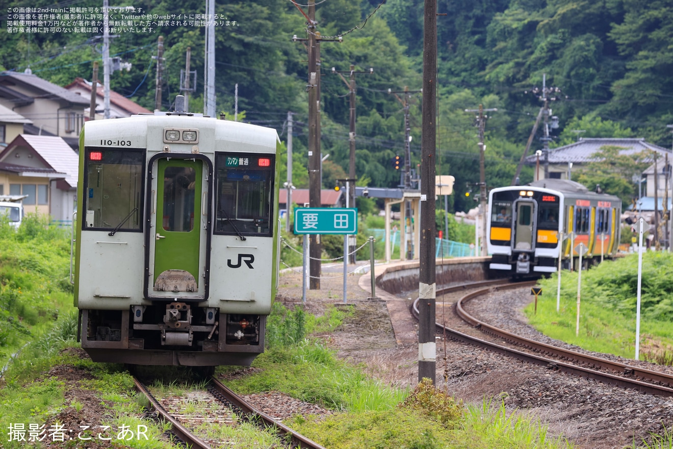【JR東】キハE130-13が磐越東線で本線試運転の拡大写真