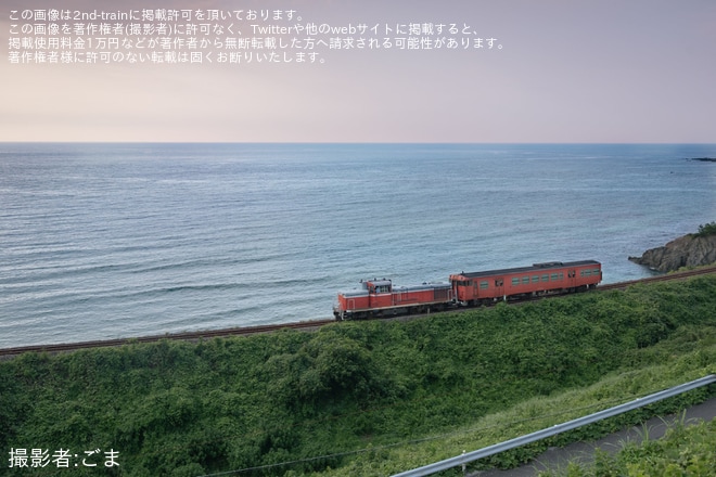 【JR西】キハ47-1037が新山口へ配給輸送を不明で撮影した写真