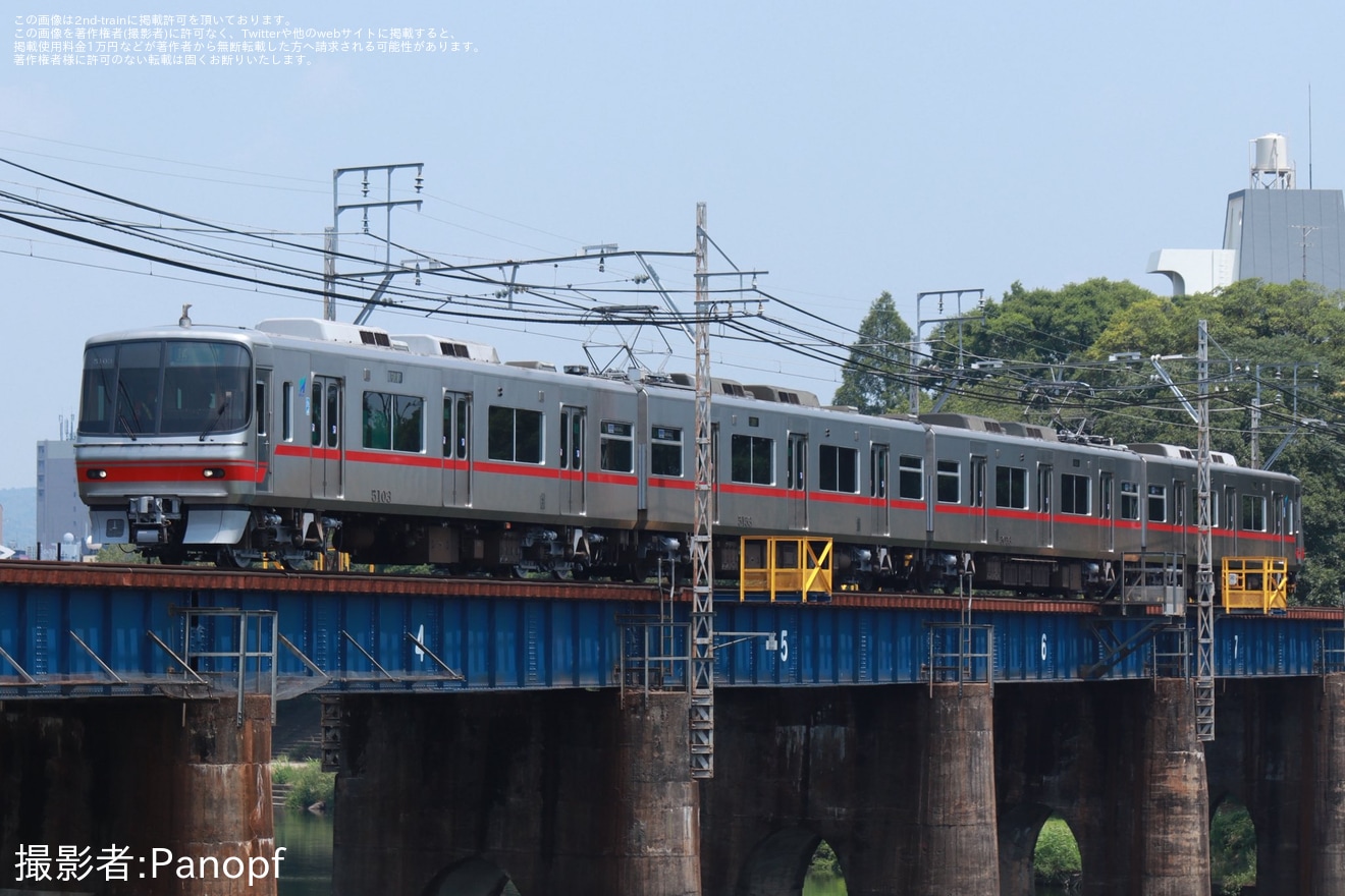 【名鉄】5000系5003Fが舞木検査場出場試運転の拡大写真