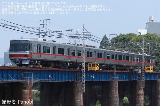 【名鉄】5000系5003Fが舞木検査場出場試運転を不明で撮影した写真