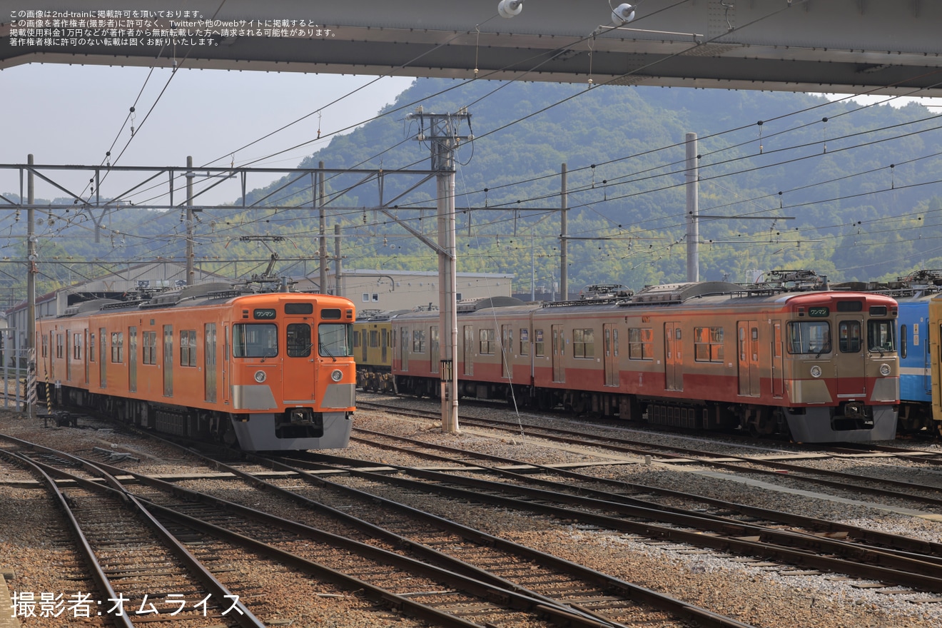 【近江】200形203Fオレンジ色(元2417F) 彦根工場出場試運転の拡大写真