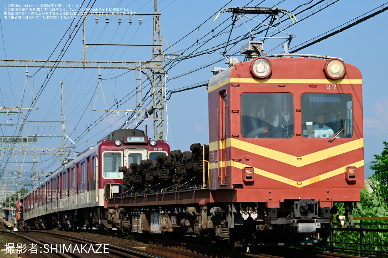 【近鉄】6020系C25が廃車回送の拡大写真