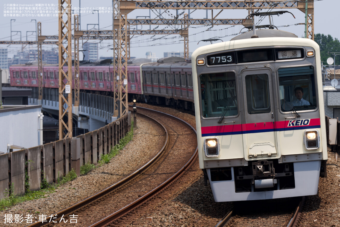 【京王】7000系7801F+7703F若葉台へ回送の拡大写真