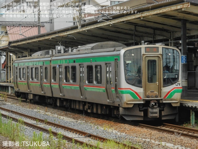 【JR東】E721系P-28編成が郡山総合車両ベースへ入場回送（1枚目）