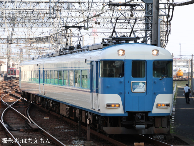 【近鉄】15200系PN08 五位堂検修車庫から回送を高安駅で撮影した写真