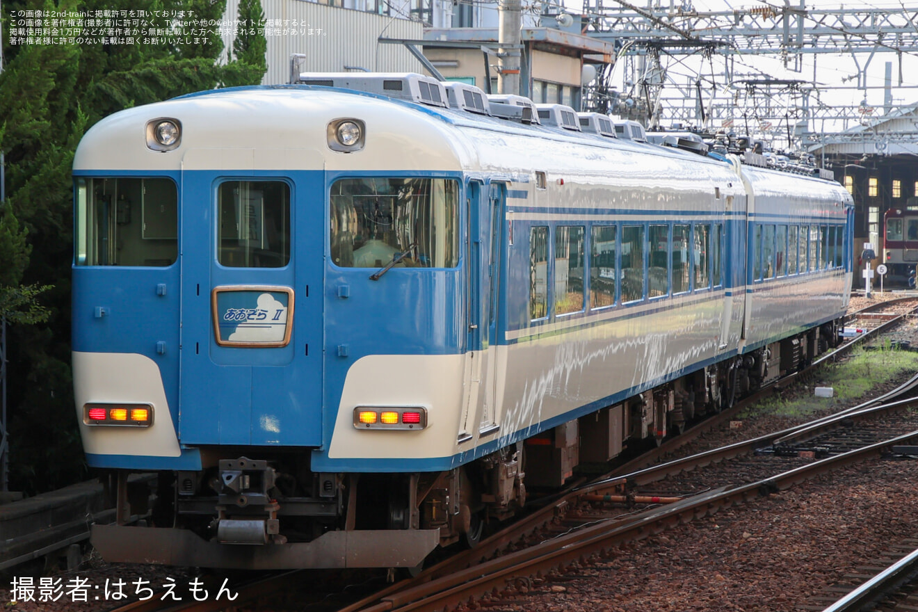 【近鉄】15200系PN08 五位堂検修車庫から回送の拡大写真