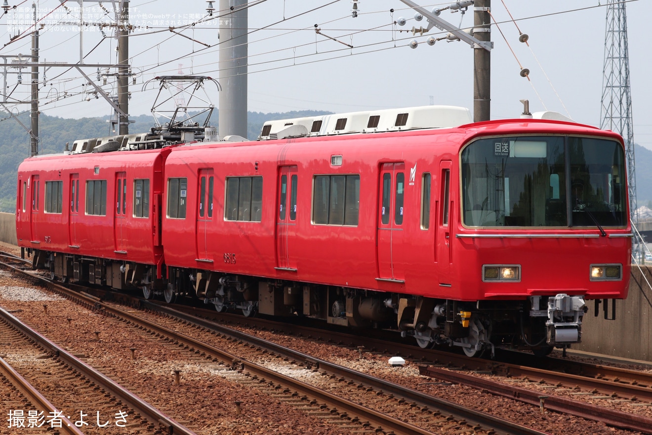 【名鉄】6800系6815Fが舞木検査場を出場し試運転の拡大写真