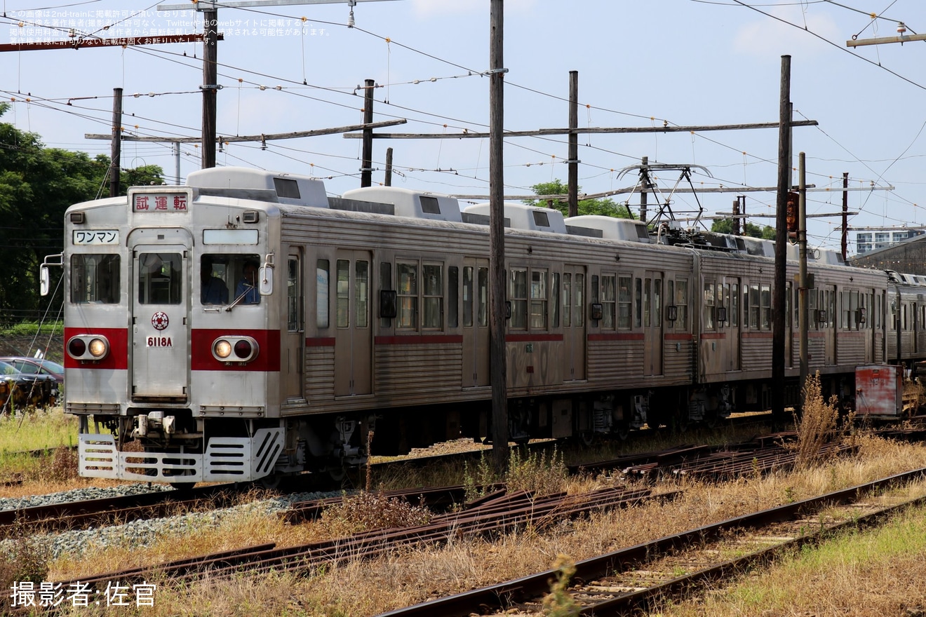 【熊電】6000形6111編成(6111A)が構内試運転の拡大写真
