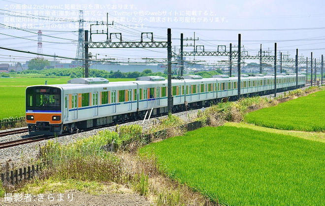 【東武】50090型51091F 南栗橋工場出場試運転を不明で撮影した写真