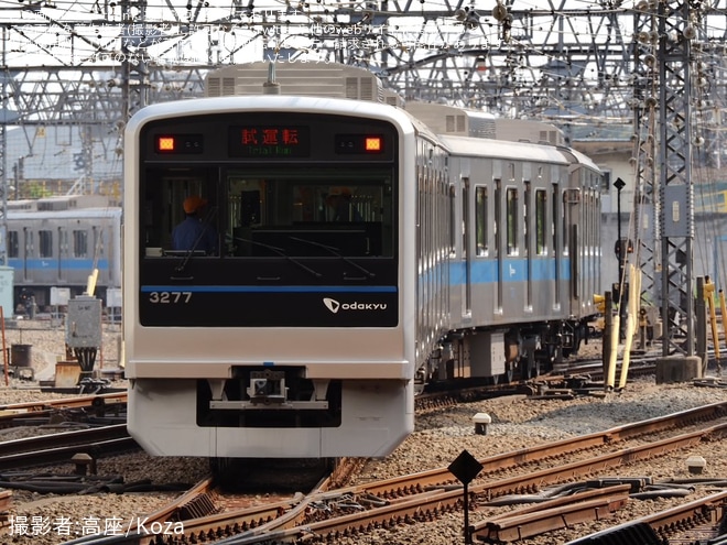 【小田急】3000形3277Fが更新工事・全般検査を終え出場試運転（2枚目）