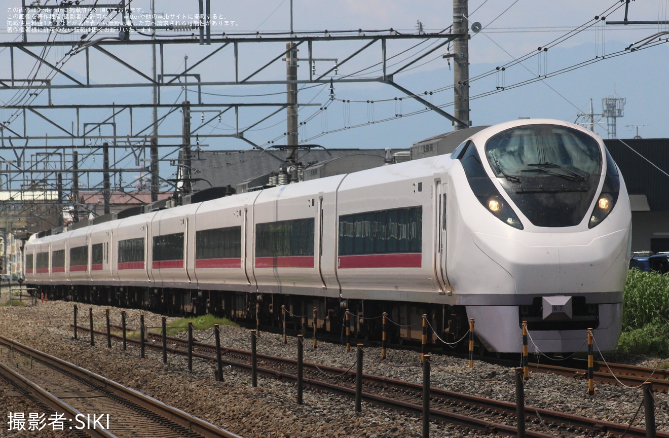     【JR東】E657系K7編成が新潟地区へ送り込み回送の拡大写真