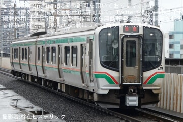 【JR東】E721系P-14編成が郡山総合車両ベースを出場し回送
