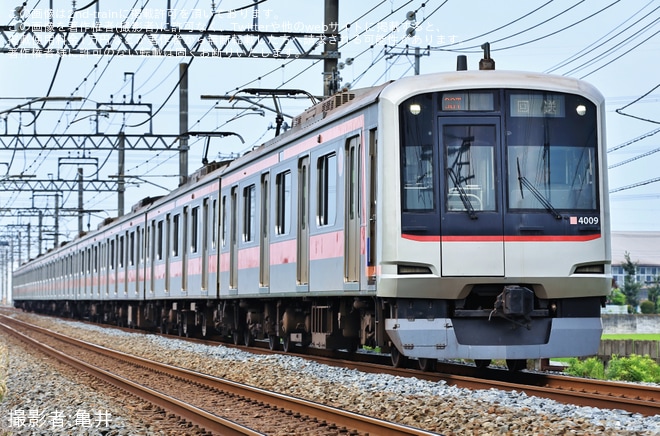 【東急】5050系4109Fが車両故障後に元住吉検車区へ返却回送を不明で撮影した写真