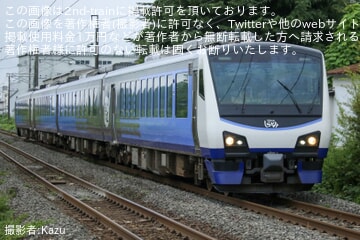 【JR東】HB-E300系「リゾートしらかみ青池編成」が郡山へ回送