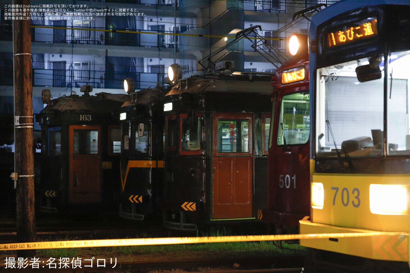 【阪堺】「阪堺グルメフェス2026 夏」開催に伴いモ161形などを展示の拡大写真