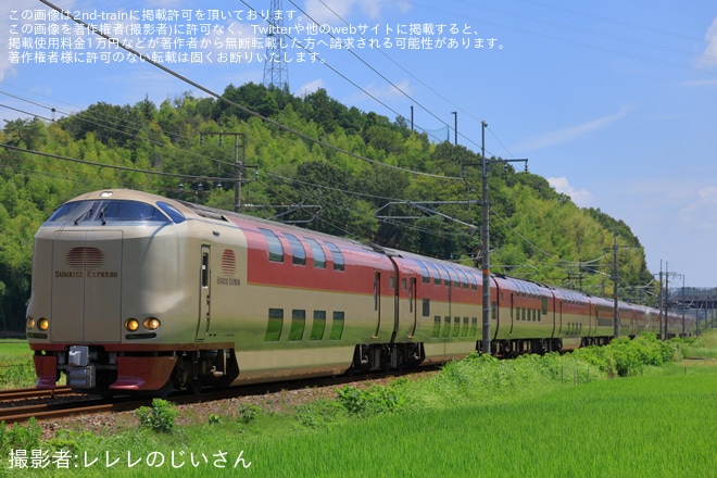 【JR西】大雨で名古屋打ち切りとなった「サンライズ瀬戸・出雲」が回送を不明で撮影した写真