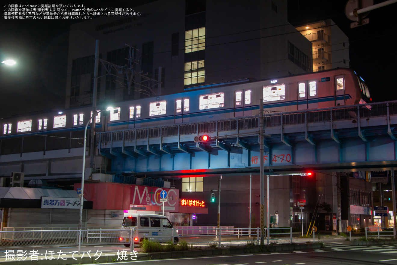 【メトロ】東京メトロ東西線05N系初のB修繕施工編成である05-126Fが夜間試運転を実施(7月26日終車後)の拡大写真