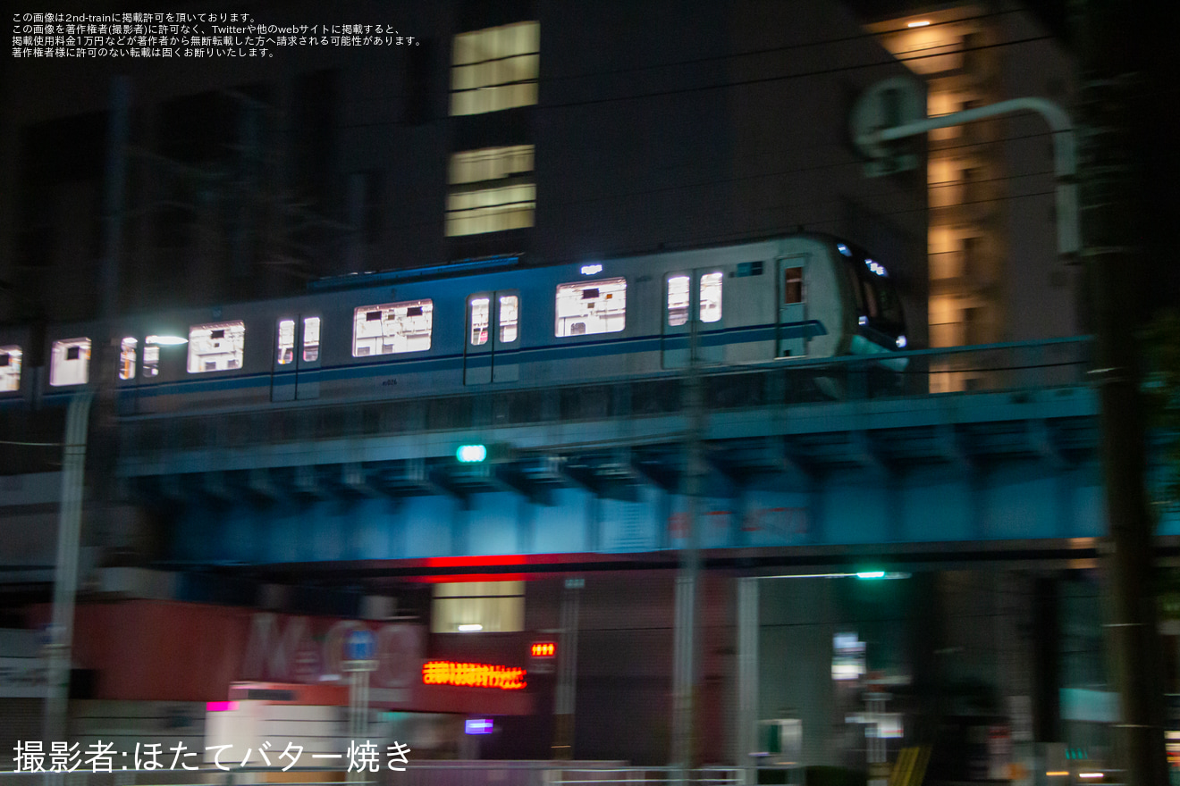 【メトロ】東京メトロ東西線05N系初のB修繕施工編成である05-126Fが夜間試運転を実施(7月26日終車後)の拡大写真