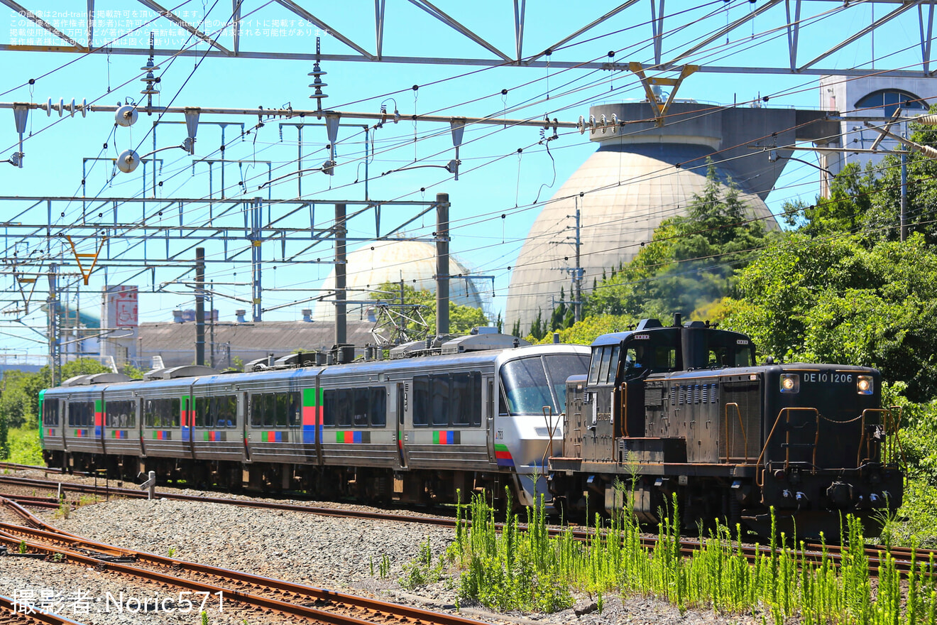 【JR九】783系CM35編成が小倉総合車両センターへ配給輸送の拡大写真