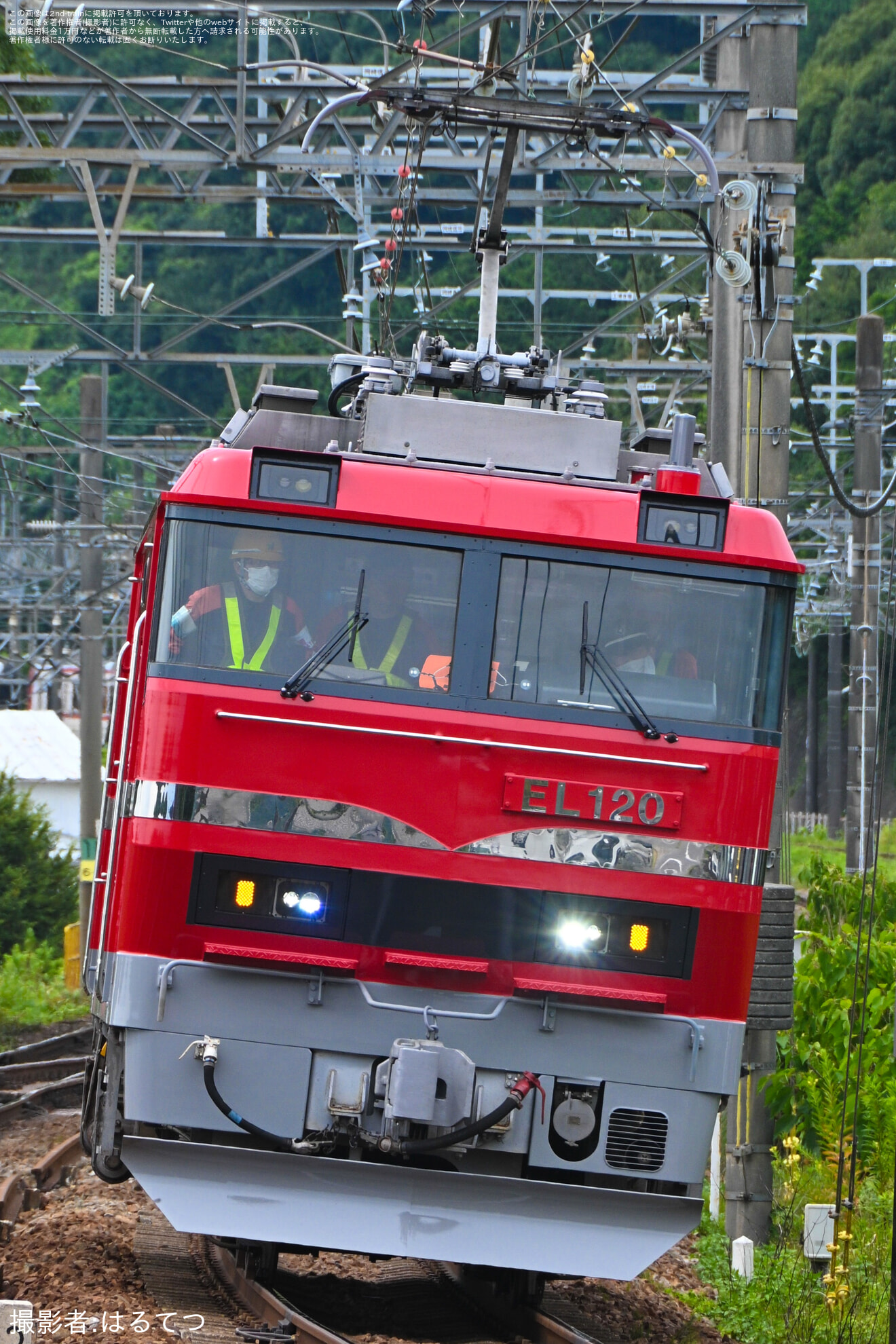 【名鉄】EL120形EL122号機舞木検査場出場試運転の拡大写真