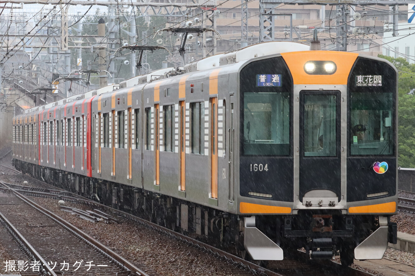 【阪神】1000系2両編成3本による「ブツ6」が阪神なんば線で運用の拡大写真