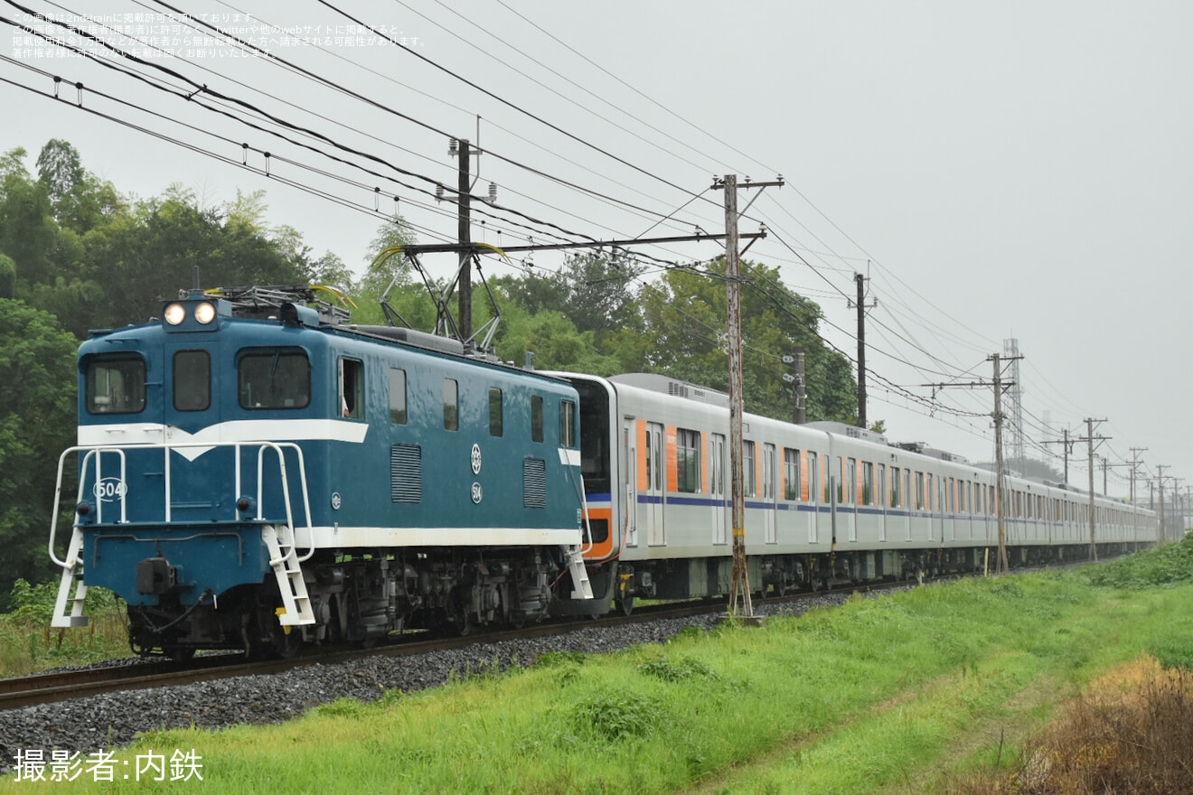 【東武】50090型51091F南栗橋工場出場回送の拡大写真