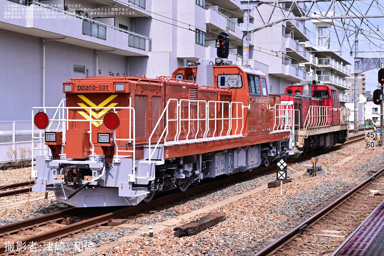 【JR北】DD200-501が川崎車両を出場し甲種輸送の拡大写真