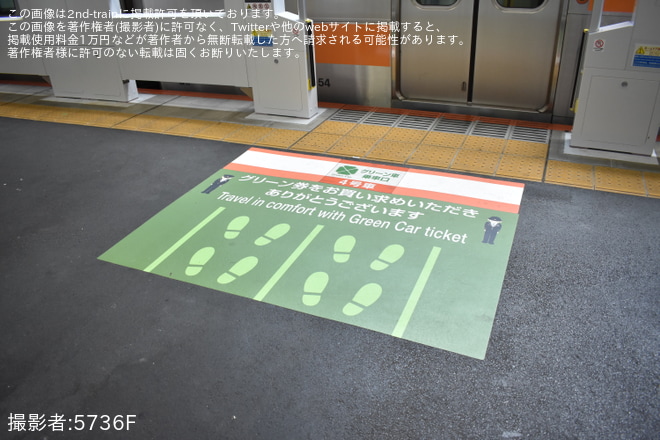 【JR東】中央快速線 西国分寺駅2番線にホームドアが設置を西国分寺駅で撮影した写真
